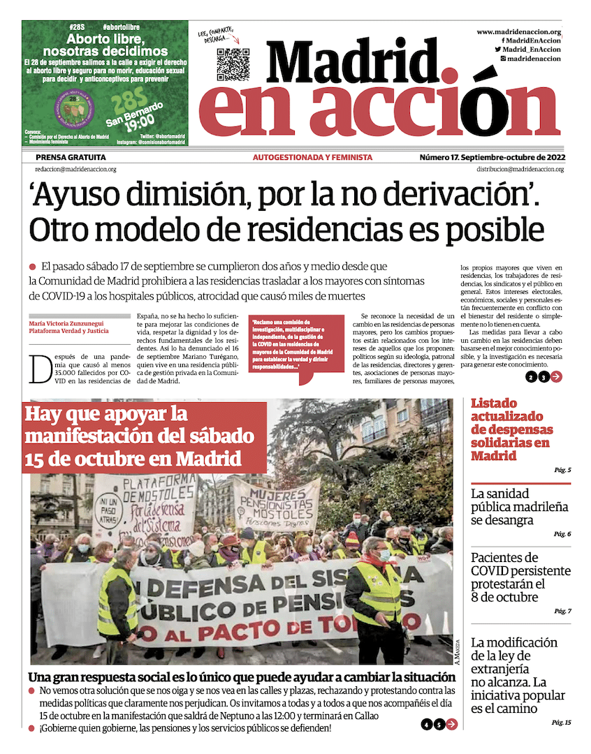 Madrid en Acción N.º 17 septiembre-octubre 2022