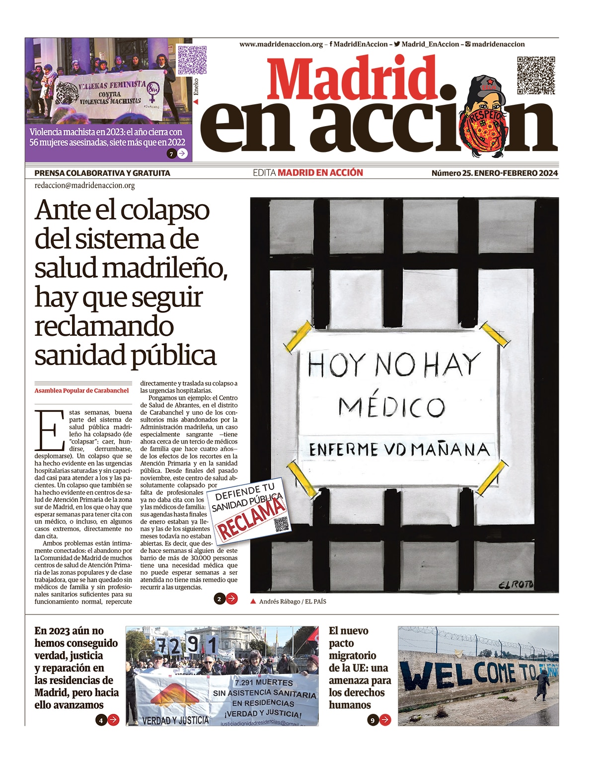Ya está en las calles el número 25 de Madrid en Acción