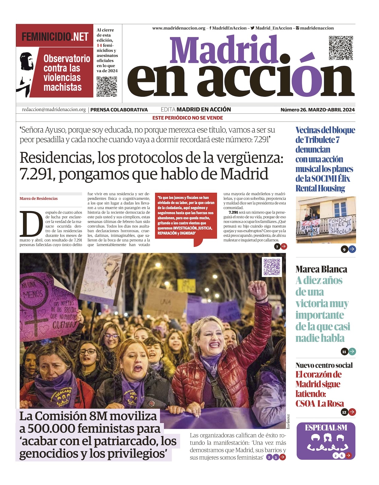 Ya está en las calles el número 26 de Madrid en Acción