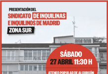 Presentamos el Sindicato de Inquilinas de la zona sur de Madrid