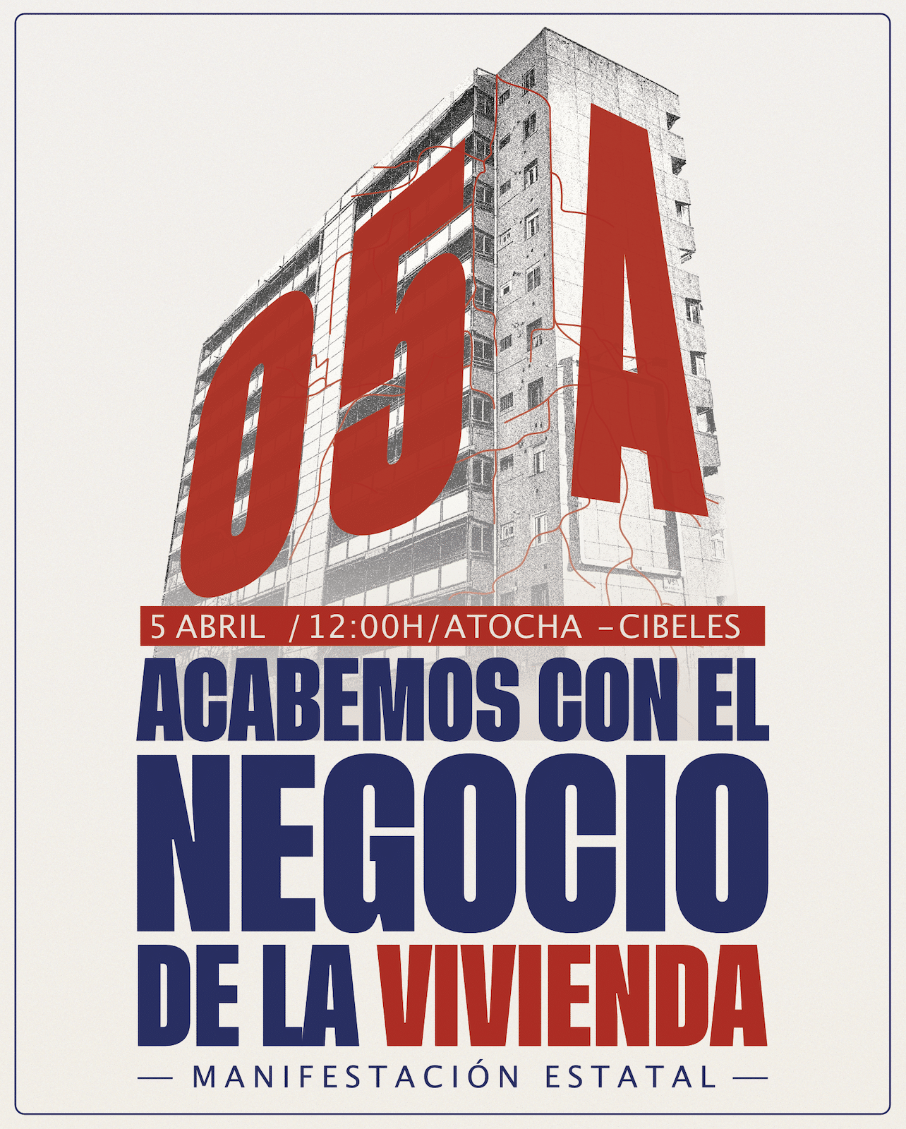Madrid: Acabemos con el negocio de la vivienda. Movilización estatal el 5 de abril