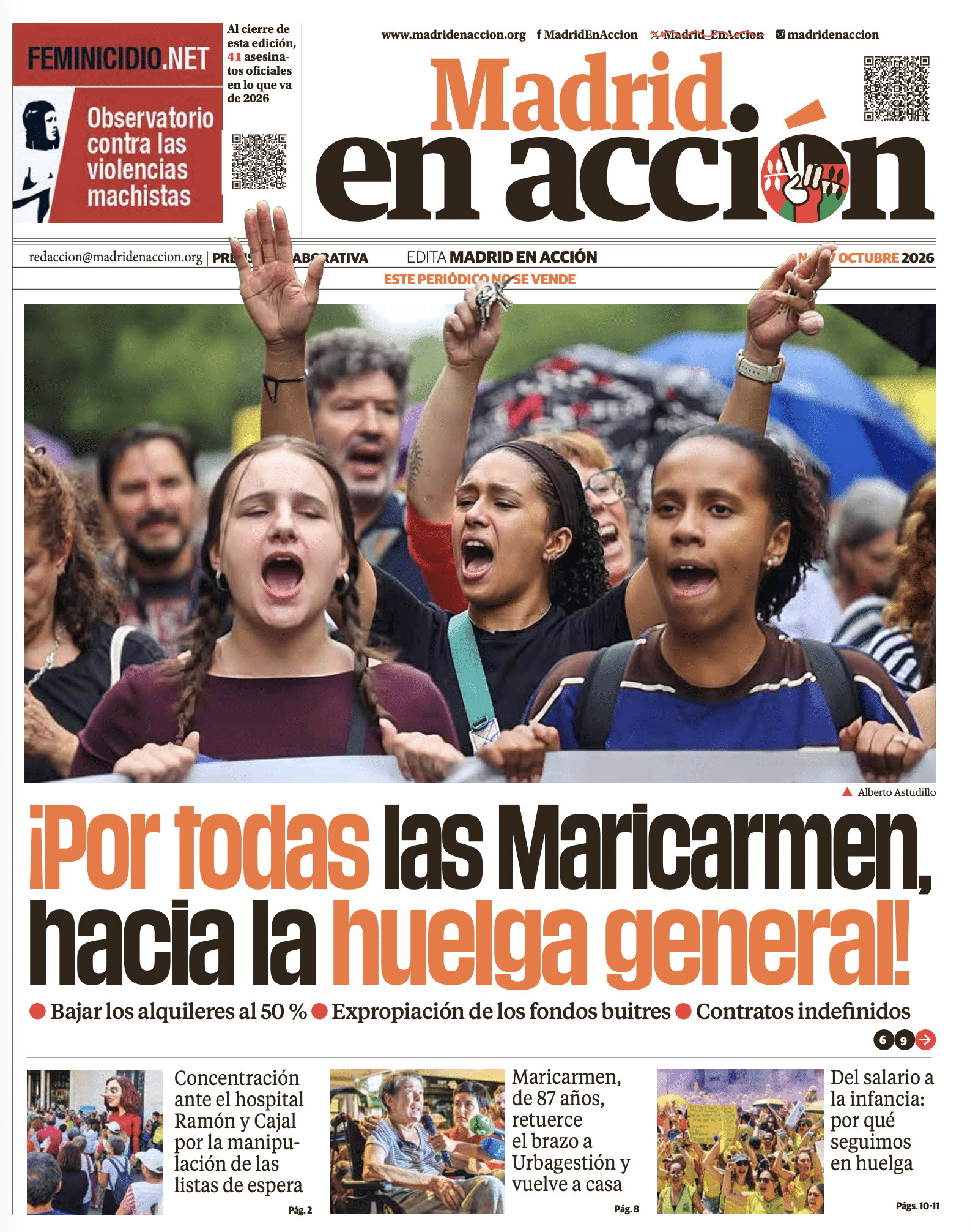 Ya está en las calles el número 37 de Madrid en Acción